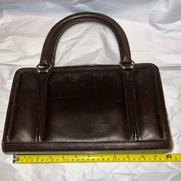 VINTAGE Leather Handbag, Unbranded - Picture 2 of 7